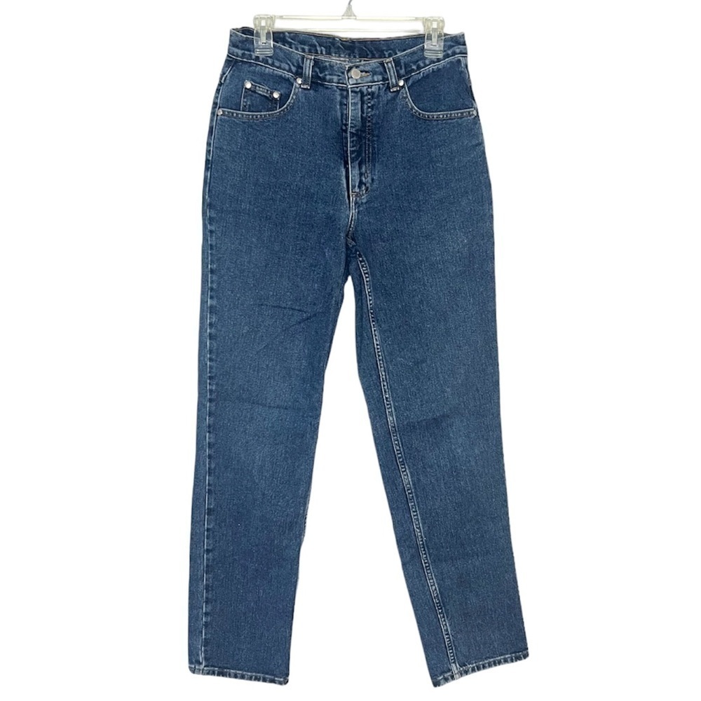St. John’s Bay Straight Leg Mom Jean High Rise Medium Wash 10
